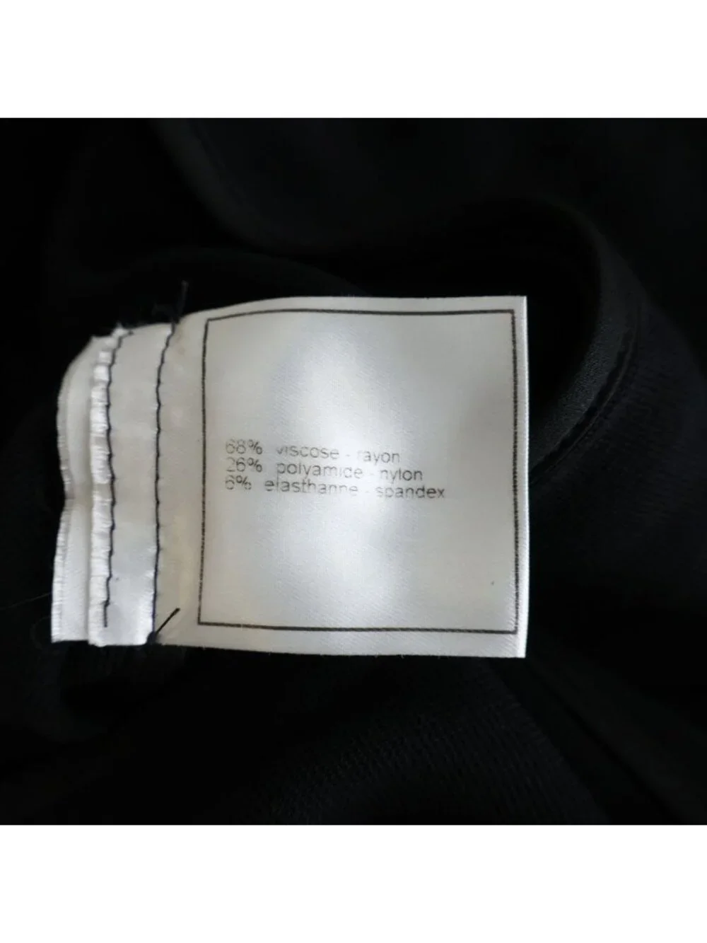 Chanel Boutique Vintage Jacket CC Logo Button Chain Black